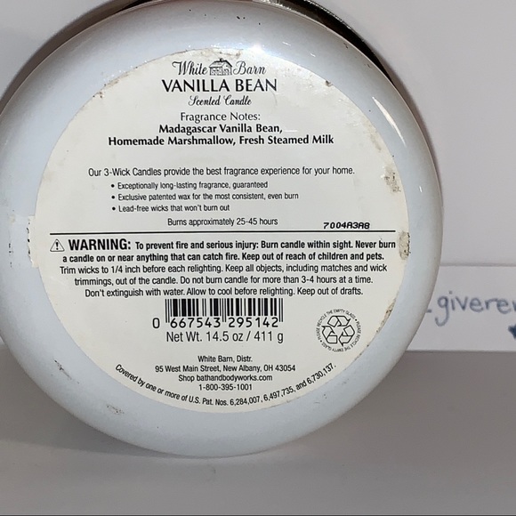 Vanilla Bean 3 Wick Candle Bath & Body Works - Picture 4 of 8